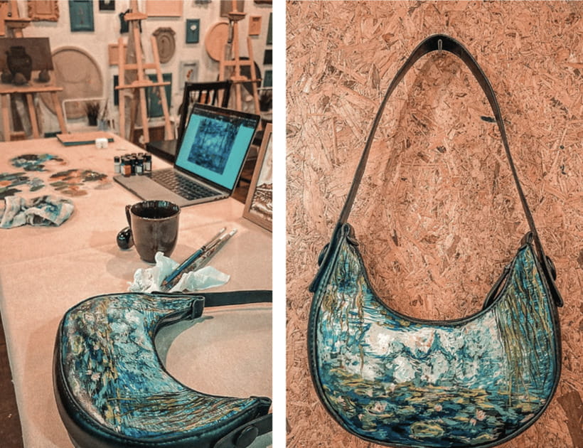 2-Hr Bag Painting - Leather Paint - Who this fits best: families, beginners, and craft-skeptics