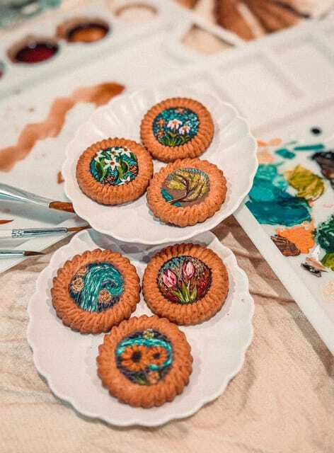 2-Hr Coffee and Biscuit Painting - Edible Paint - Coffee and Biscuits in Upper Thomson: How the 2 Hours Unfold