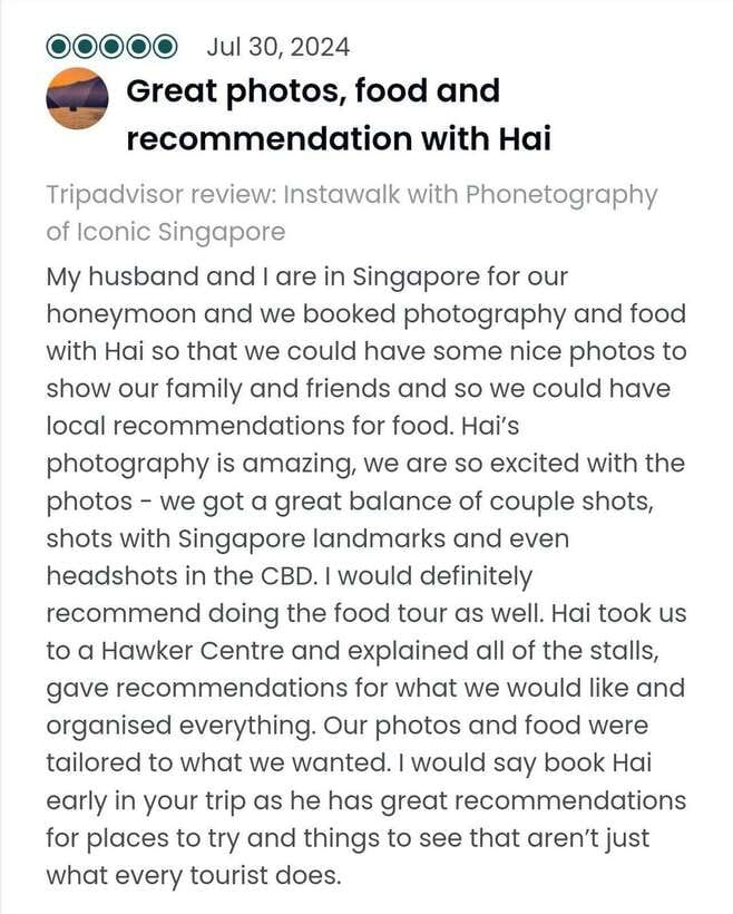 Instawalks of Iconic Singapore Photography Services - How the photographers keep you looking natural