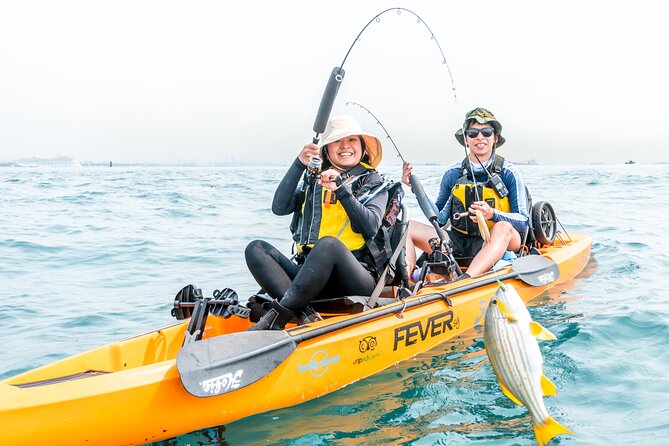 Kayak Fishing in Singapore, Sentosa, East Coast: Day, Sunset & Night Adventures - Stop-by-stop route: Tanjong Beach, Sentosa icons, East Coast, and back
