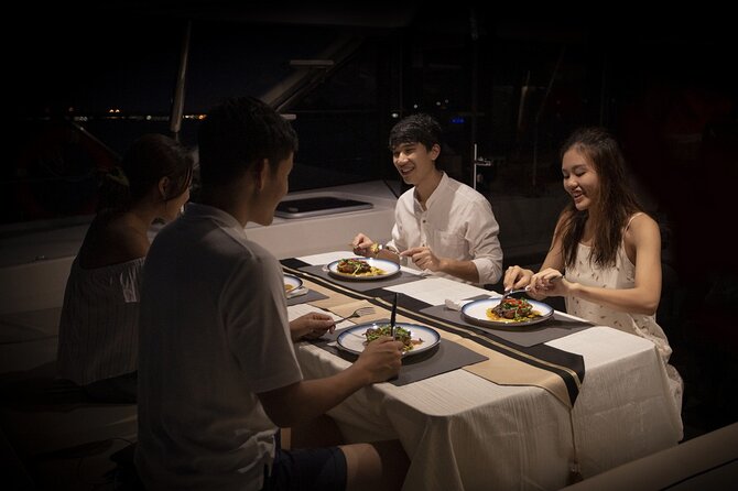 Romantic Private Sunset Dinner Cruise with a 3-course meal - A guided sunset with skyline views after dinner