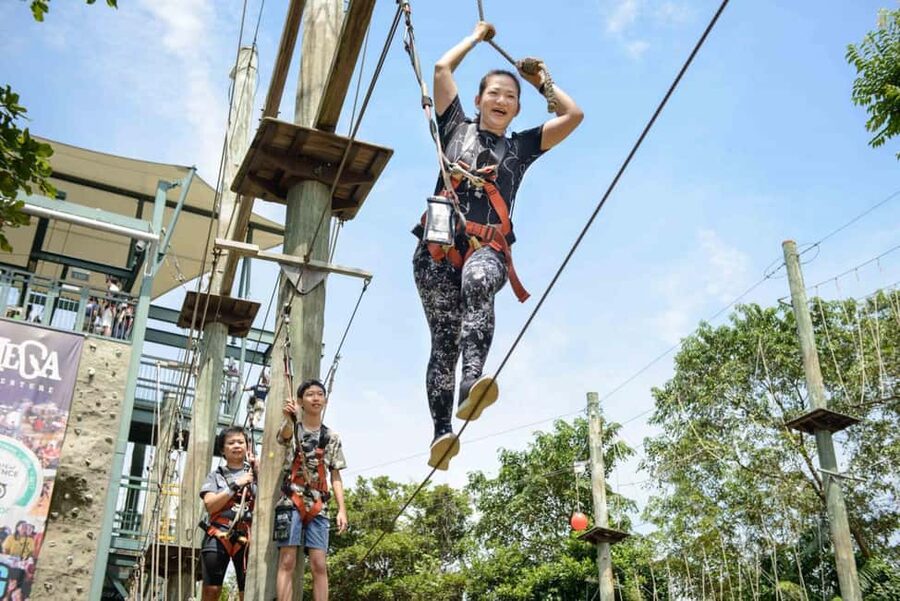 Sentosa Island: Ticket to Mega Adventure Park - MegaJump: The 15-Meter Simulated Free-Fall