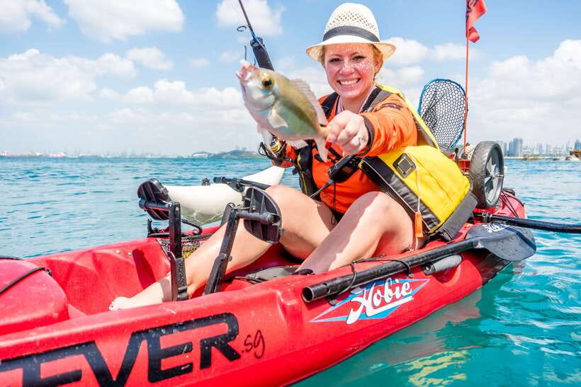 Singapore: 4-hour Kayak Fishing Experience - Hobie MirageDrive kayaks: stability, speed, and that low-water feeling