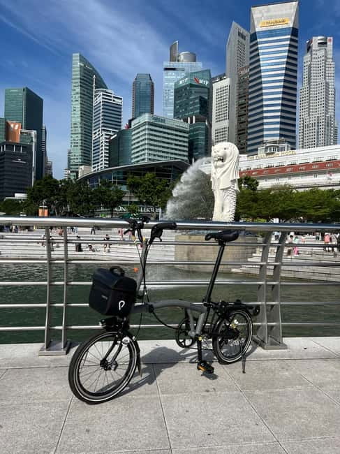 Singapore Brompton Bike Tour from Rail Corridor, with food! - Former Bukit Timah Railway Station and the Rail Corridor stretch to MBS