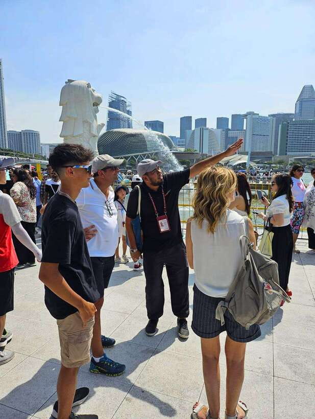 Singapore: City Highlights Walking Tour & Singapore River - Merlion Park photo stop: the classic shot with context
