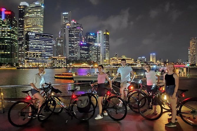 Singapore Cycling Tour - Rail Corridor, Civic District, & Food! - Anderson Bridge and Padang: where Singapore turns open-space dramatic