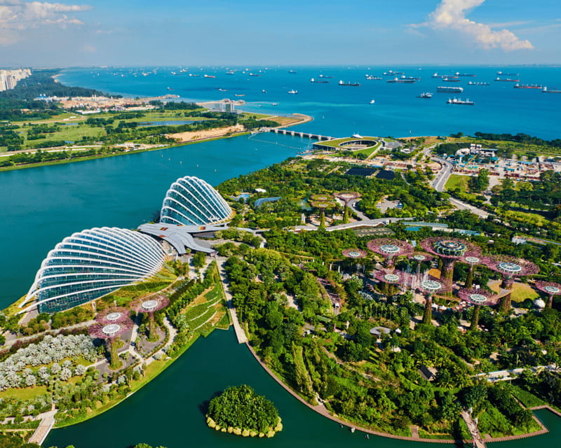 Singapore: Gardens by the Bay & Jurassic World with Pickup - Dinner at Satay by the Bay (Private Options) and the Sugar Cane Break