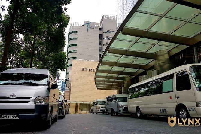 Singapore Premium Chauffeur Airport Arrival or Departure Limousine services - Fleet choices: Alphard or Vellfire, E-Class, and 13-seat Combi Hiace