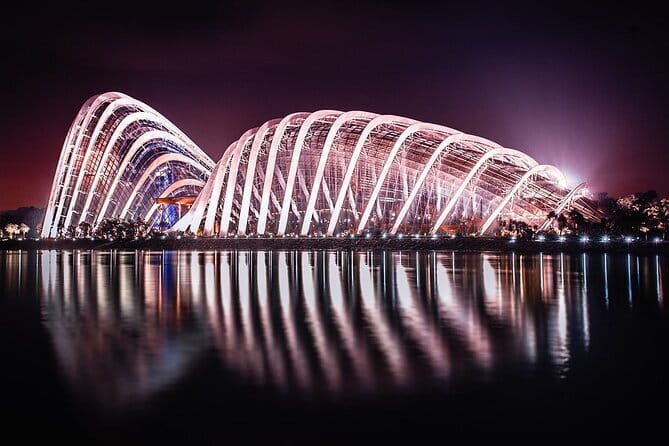 Singapore Private Night Cycling with Dinner - Marina East: the nightscape viewpoint that feels almost secret