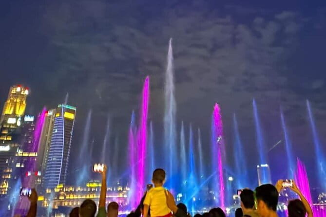 Singapore River Cruise, Light Shows and Twilight Tour - Marina Bay Sands Spectra show: lasers, water, and projections