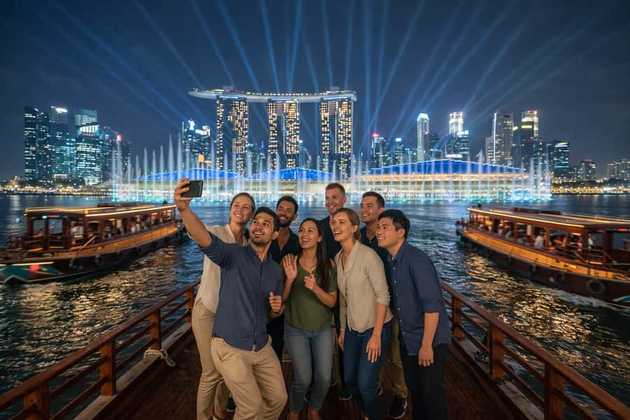 Singapore Starry Night: Cruise, Garden Rhapsody & Spectra - Merlion Stop: Iconic Photos Plus Fast Context for Marina Bay