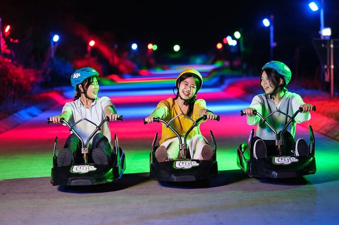 Skyline Luge and Sky Ride Singapore - Luge track choices: Jungle Trail and Dragon Trail (and the rest of the lineup)